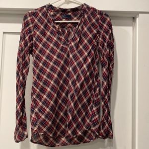 Plaid Gap blouse, size small.
